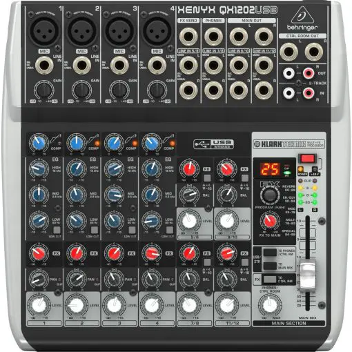 Behringer 12-channel usb mixer with multi-fx