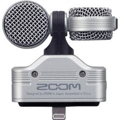 Zoom iq7 rotating mid-side stereo microphone os devices