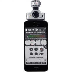 Zoom iq7 rotating mid-side stereo microphone os devices