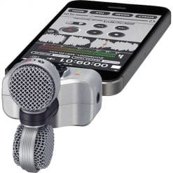 Zoom iq7 rotating mid-side stereo microphone os devices