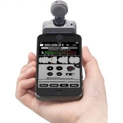 Zoom iq7 rotating mid-side stereo microphone os devices