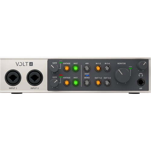 Volt 476p Universal audio volt 4 portable 4x4 usb audio/midi interface