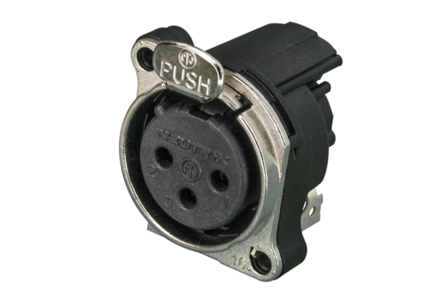 Neutrik nc3fbh1-e 3 pole chassis connector Neutrik nc3fbh1-e 3 pole chassis connector