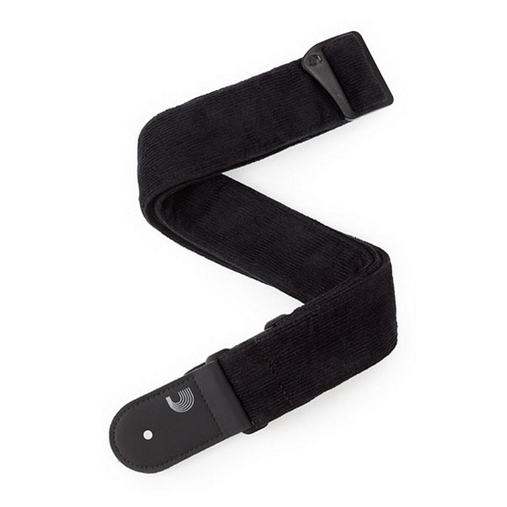 Dunlop grommet nylon guitar strap black D'addario 50cr corduroy woven strap