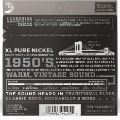 D'addario pure nickel electric guitar strings