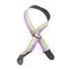 Perris 2 vinyl guitar strap with multi colored