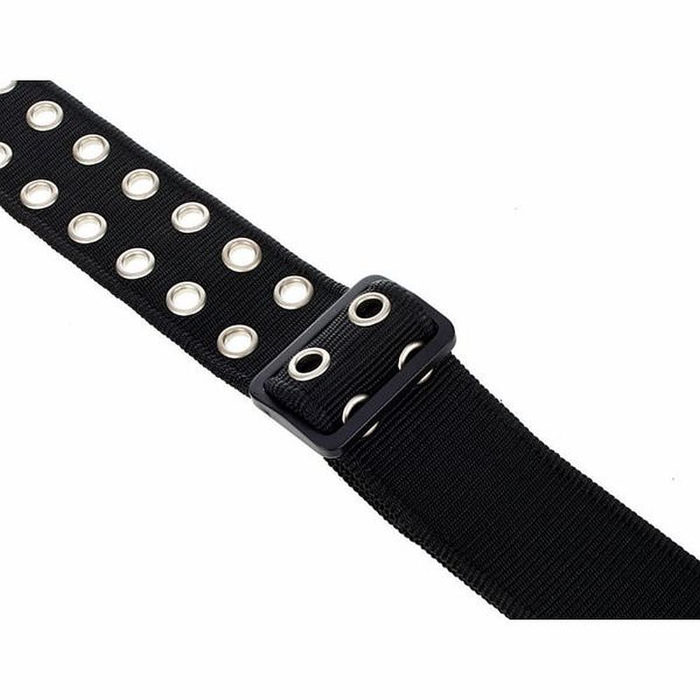 Dunlop grommet nylon guitar strap black d38-19bk