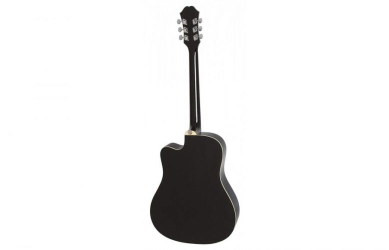 Epiphone ft-100ce semi acoustic guitar ebony - image 2