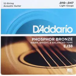 D'Addario 12 EJ38 Phosphor Guitar String