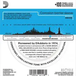 D'Addario 12 EJ38 Phosphor Guitar String