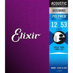 Elixir Bronze Polyweb Acoustic Guitar Strings