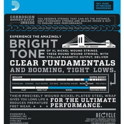 D'addario exl170 regular light guitar string