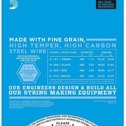 D'addario exl170 regular light guitar string