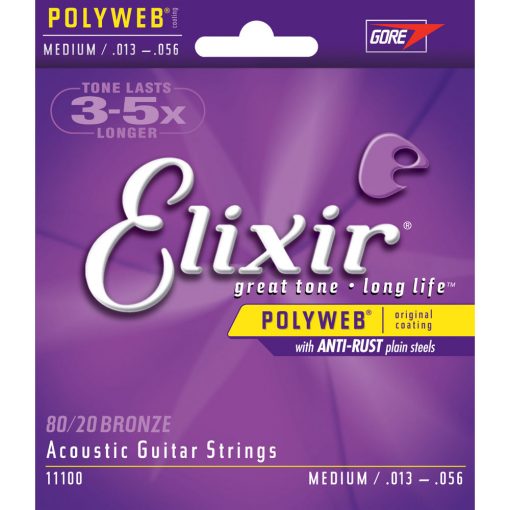 Elixir 11100 polyweb acoustic guitar strings