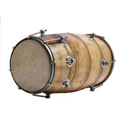 Filmi Dholak White Sheesham Wood