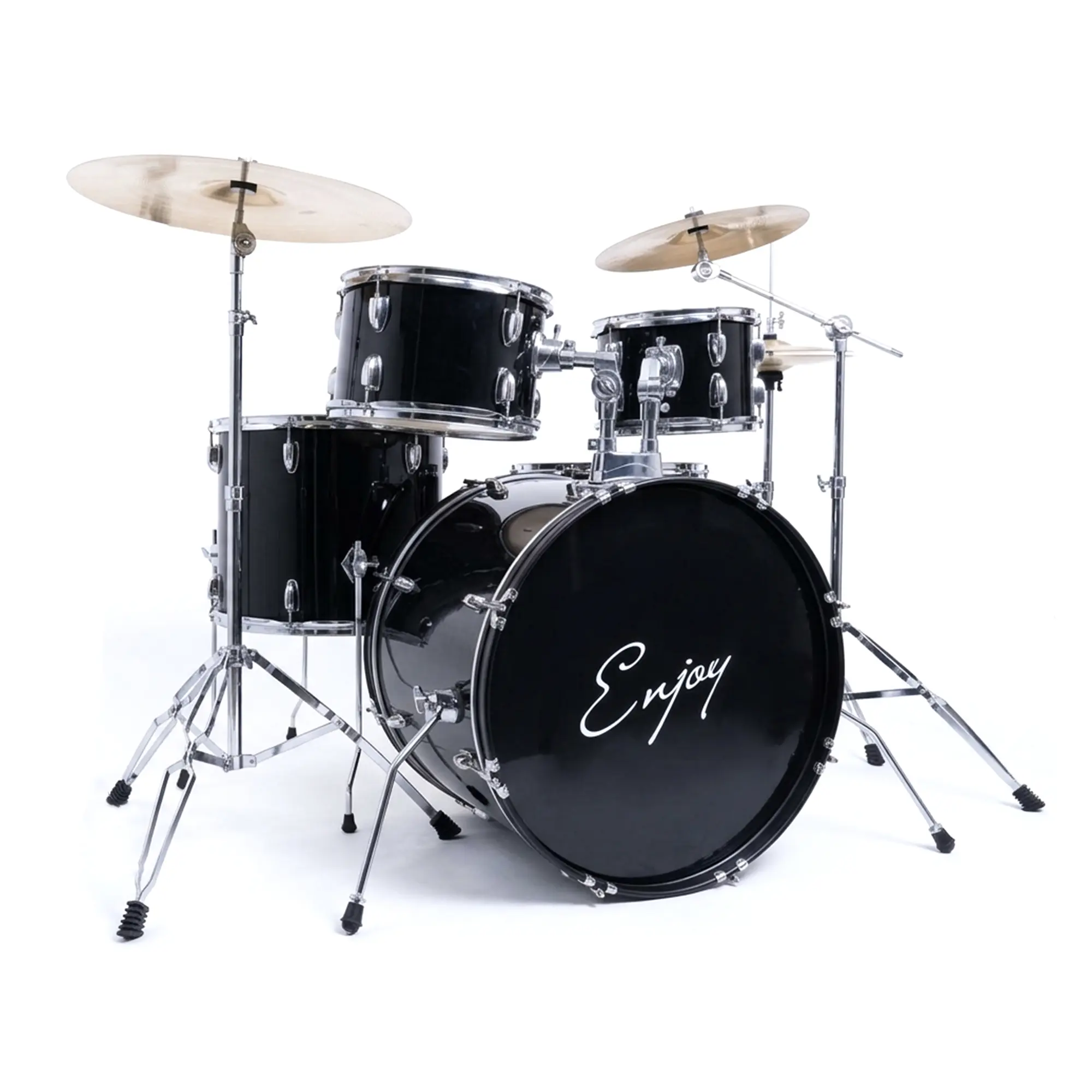 Enjoy ge1336 black 5-piece drum set