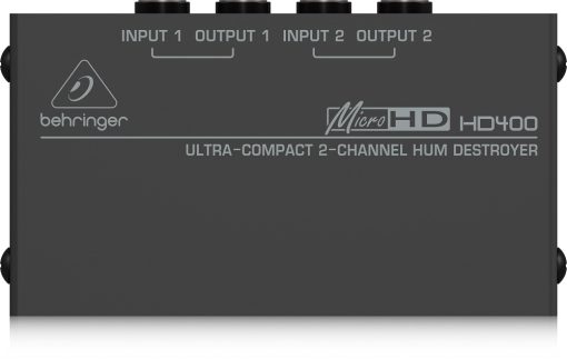 Behringer microhd hd400 ultra-compact 2-channel hum destroyer