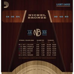 D'addario nb1253 nickel light acoustic strings