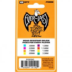 Ernie ball everlast guitar picks 73mm orange