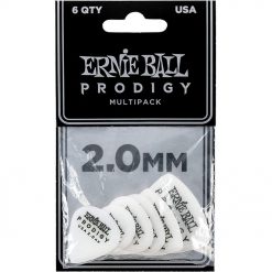 Ernie ball prodigy guitar picks 2 0mm white