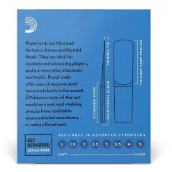 D'Addario RJB1030 Royal Alto Saxophone Reeds