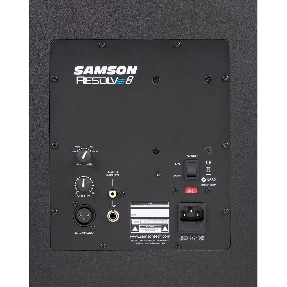 Samson resolv se8 active studio monitor 8" two-way