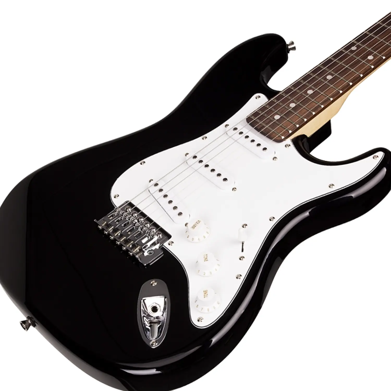 Sx strat electric guitar pack - white Sx 3/4 strat electric guitar pack - black