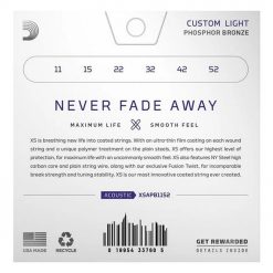 D'addario xsapb1047 acoustic guitar strings D'addario xsapb1152 acoustic guitar strings