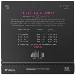 D'addario xtb45105 xt D'addario xtb45100 nickel steel guitar string