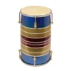 Dholak for wedding events blue
