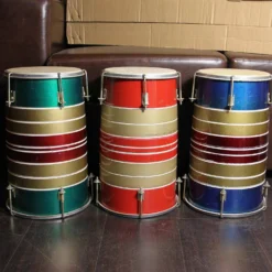 Dholak for wedding events blue