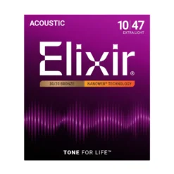 Elixir 11002 Bronze Acoustic Guitar Strings