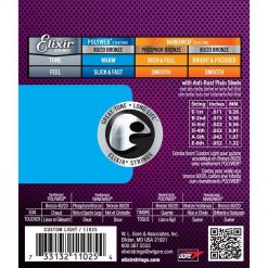 Elixir 11100 polyweb acoustic guitar strings Elixir strings polyweb acoustic guitar strings