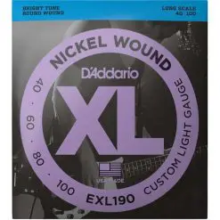 D'Addario EXL190 Nickel Wound Bass 4 String