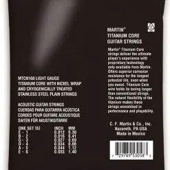Martin mtcn160 titanium acoustic guitar string