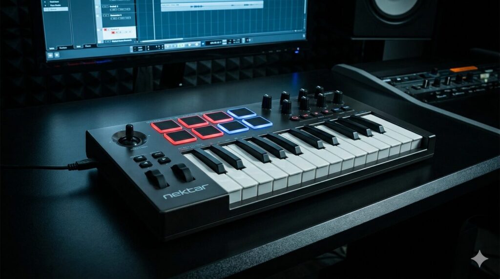 Nectar impact midi keyboard at ion audio visual