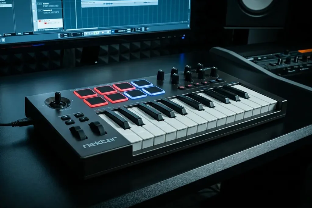 Nectar impact midi keyboard at ion audio visual