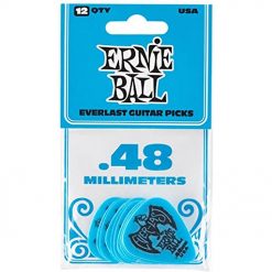Ernie ball everlast guitar picks 48mm blue 12