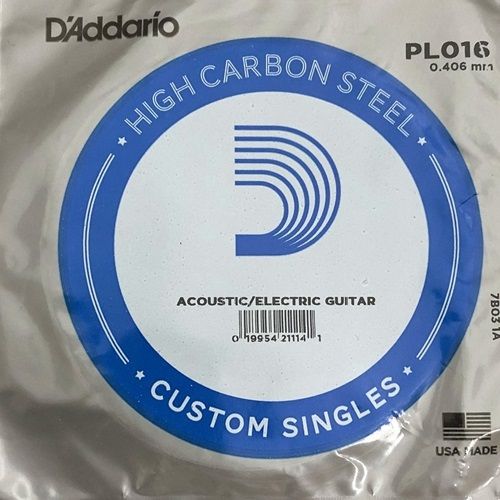 D'addario pl016 plain steel guitar string