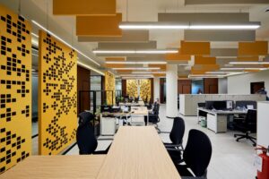 Office soundproofing acoustic panel soorty spinning
