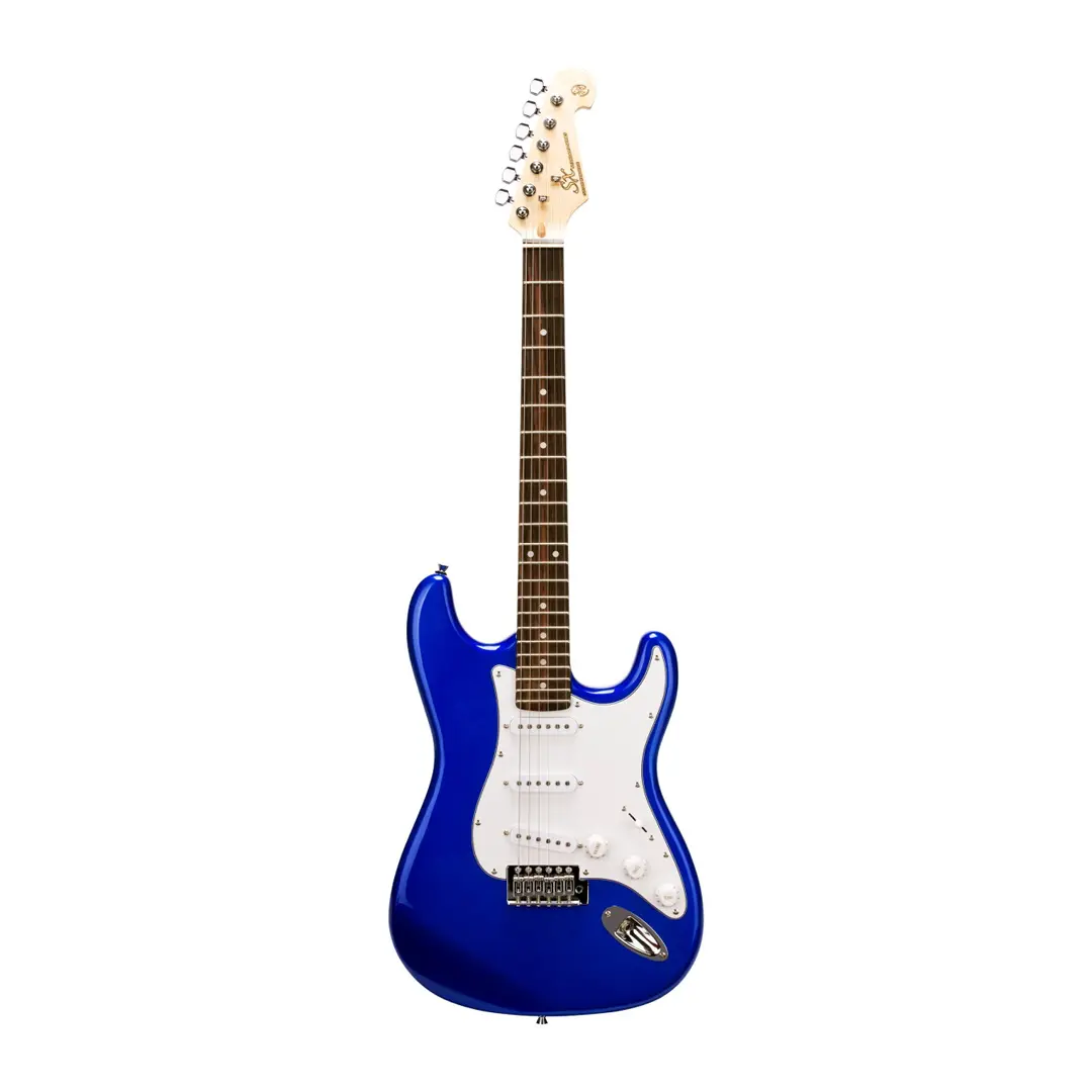 Sx ed1 stratocaster electric guitar - blue