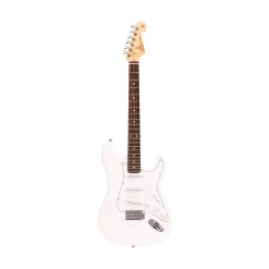 SX ED1 Stratocaster Electric Guitar - White