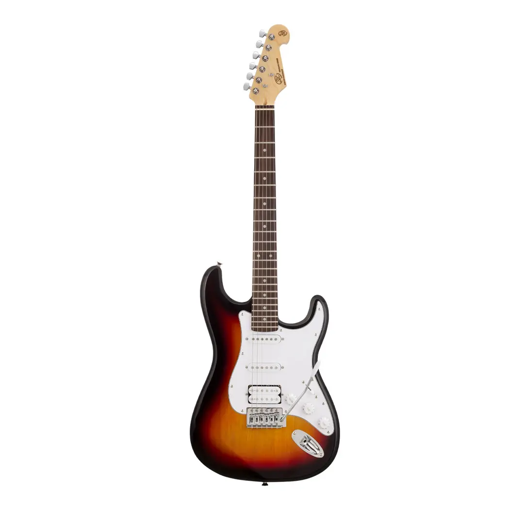 Sx se1 hss electric guitar package - sunburst