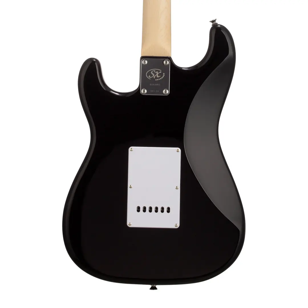 Sx se1 hss electric guitar package - black
