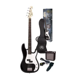 SX SB2-SK Bass Guitar Pack - Black