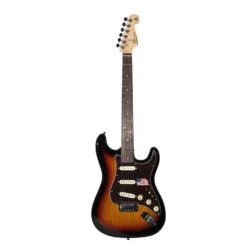 SX American Swamp Ash Electric Guitar - Dark Sunburst