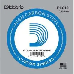 D'Addario PL012 Plain Guitar Single String